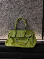 Women's Slouchy Tote Bag – PU Leather Shoulder Bag
