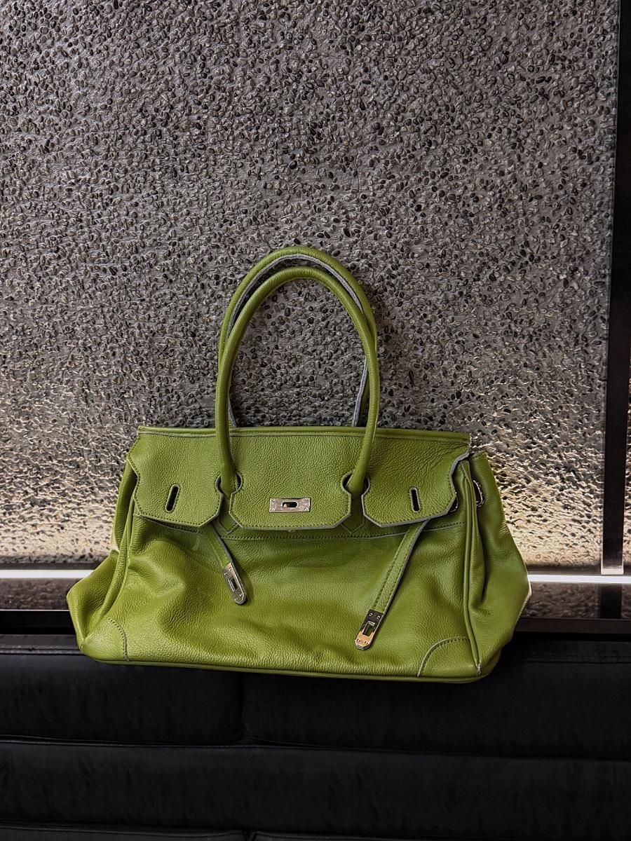 Women's Slouchy Tote Bag – PU Leather Shoulder Bag