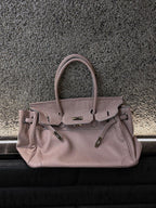 Women's Slouchy Tote Bag – PU Leather Shoulder Bag
