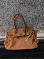 Women's Slouchy Tote Bag – PU Leather Shoulder Bag