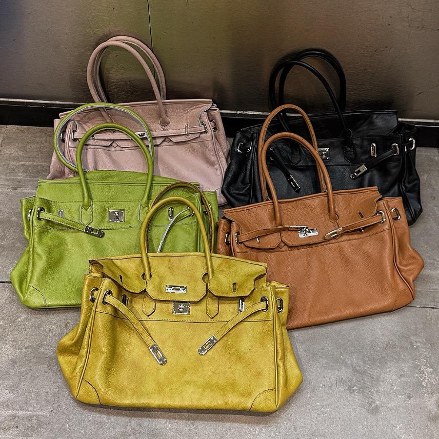 Women's Slouchy Tote Bag – PU Leather Shoulder Bag