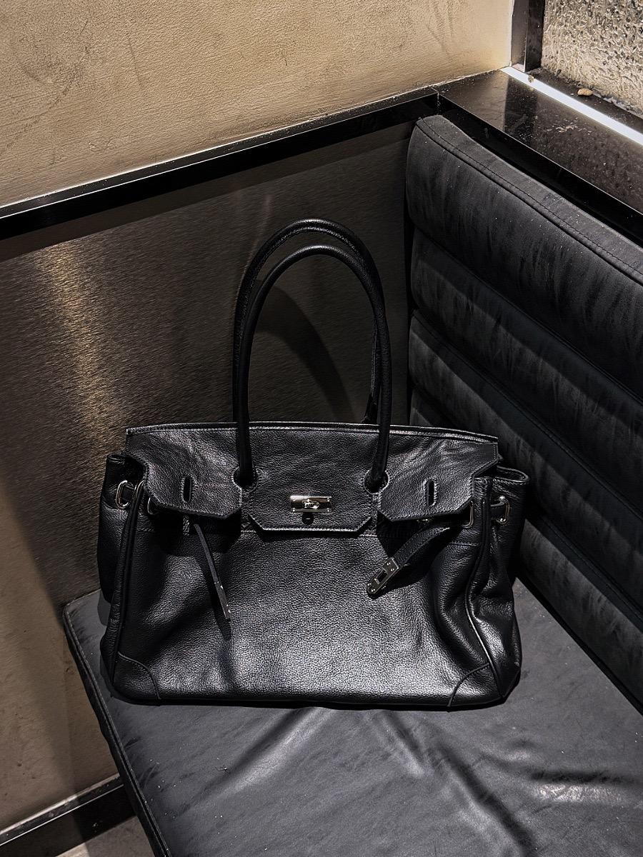 Women's Slouchy Tote Bag – PU Leather Shoulder Bag