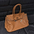 Women's Slouchy Tote Bag – PU Leather Shoulder Bag