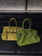 Women's Slouchy Tote Bag – PU Leather Shoulder Bag