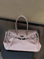 Women's Slouchy Tote Bag – PU Leather Shoulder Bag