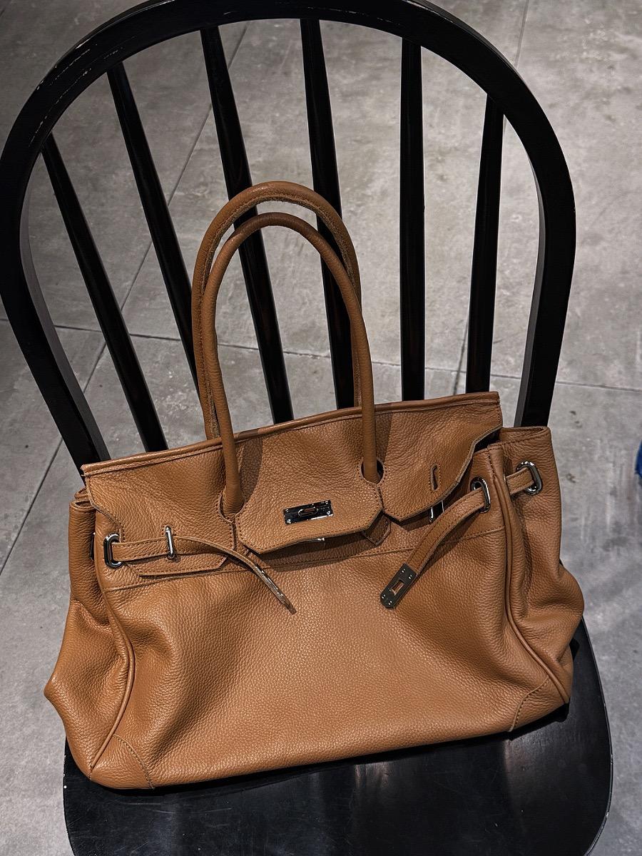 Women's Slouchy Tote Bag – PU Leather Shoulder Bag