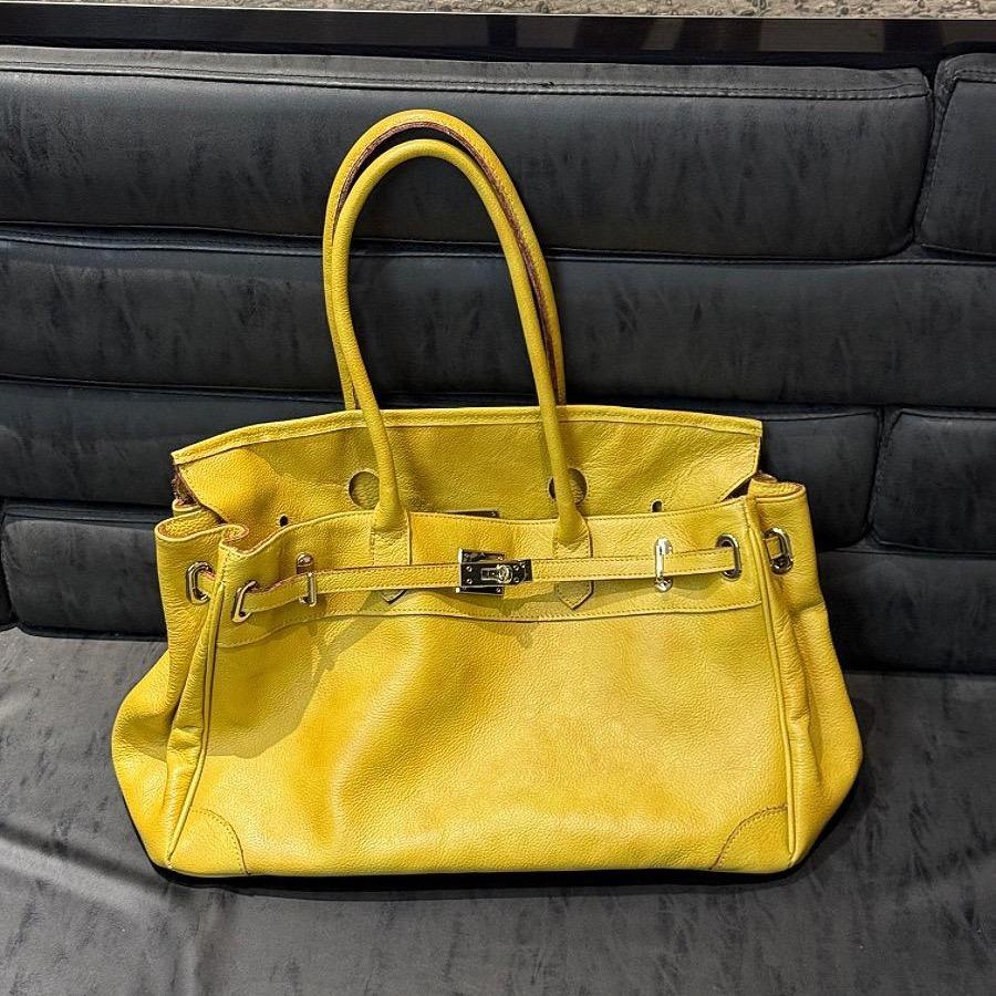 Women's Slouchy Tote Bag – PU Leather Shoulder Bag