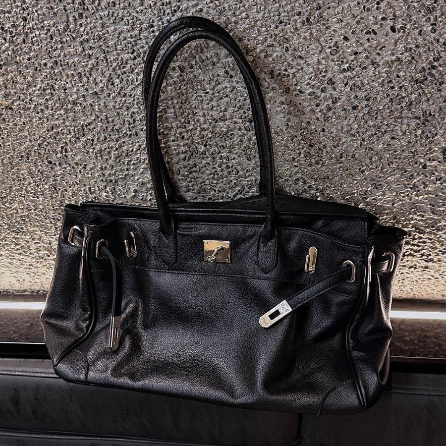Women's Slouchy Tote Bag – PU Leather Shoulder Bag